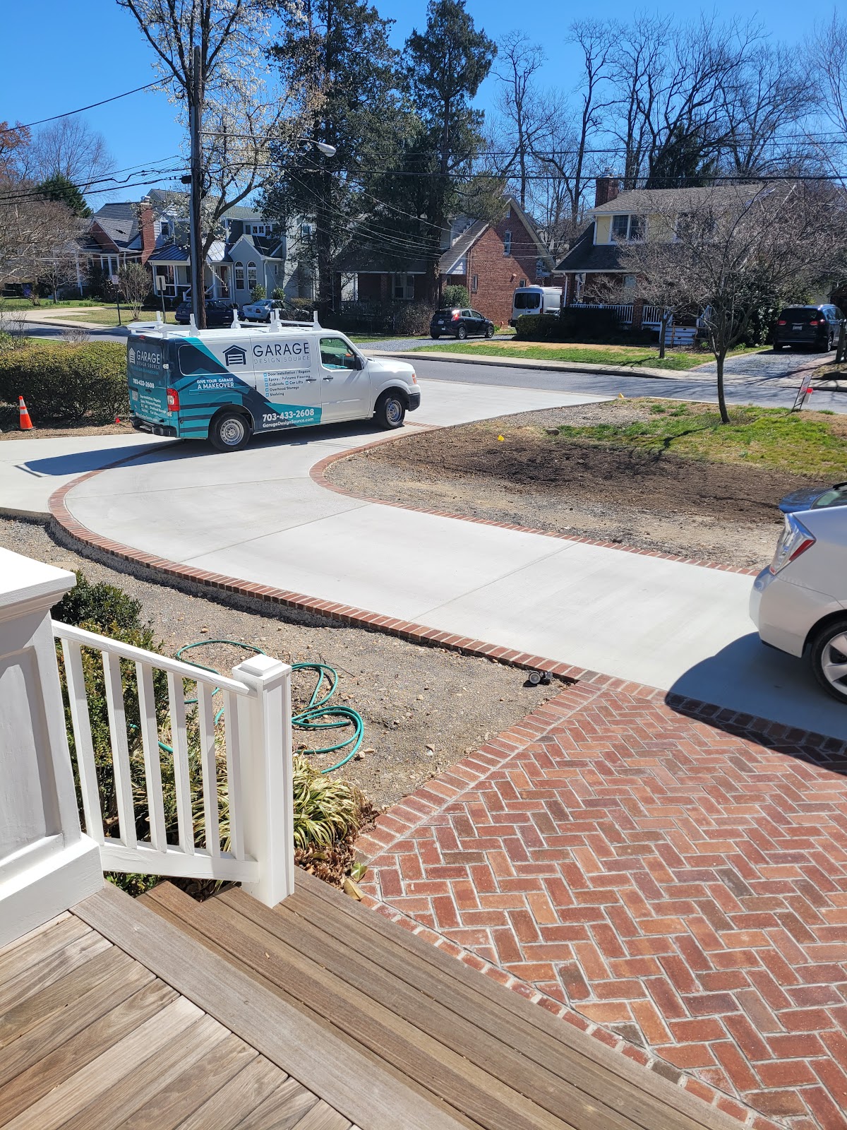 Fox Construction completed driveway and hardscape